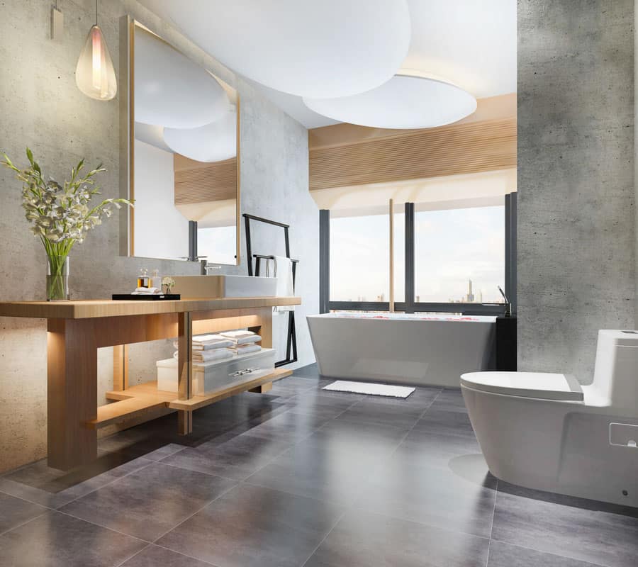 3d rendering luxury modern design bathroom toilet 2024
